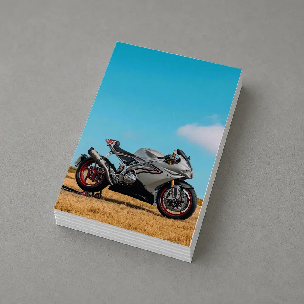 MV Agusta Superbike Golden Field Blue Sky – Postcards