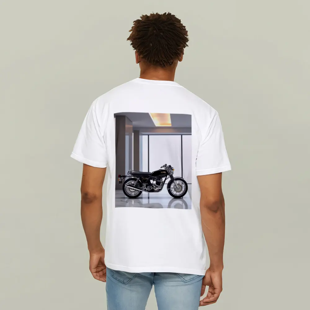 Norton Commando Classic Motorcycle Modern Showroom – T-Shirts