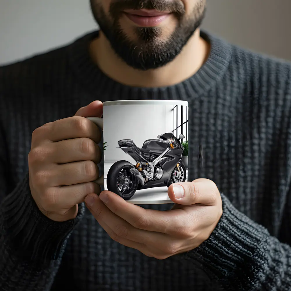 Norton Motorcycle Carbon Gray Minimal Studio – Mugs