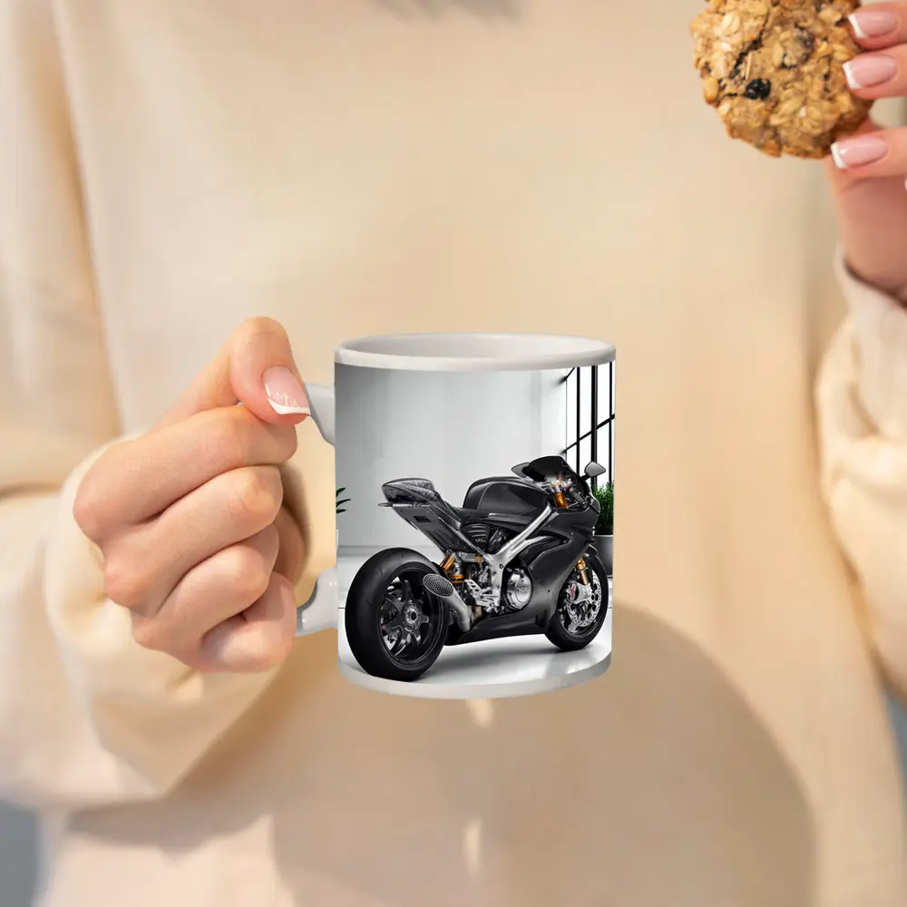 Norton Motorcycle Carbon Gray Minimal Studio – Mugs
