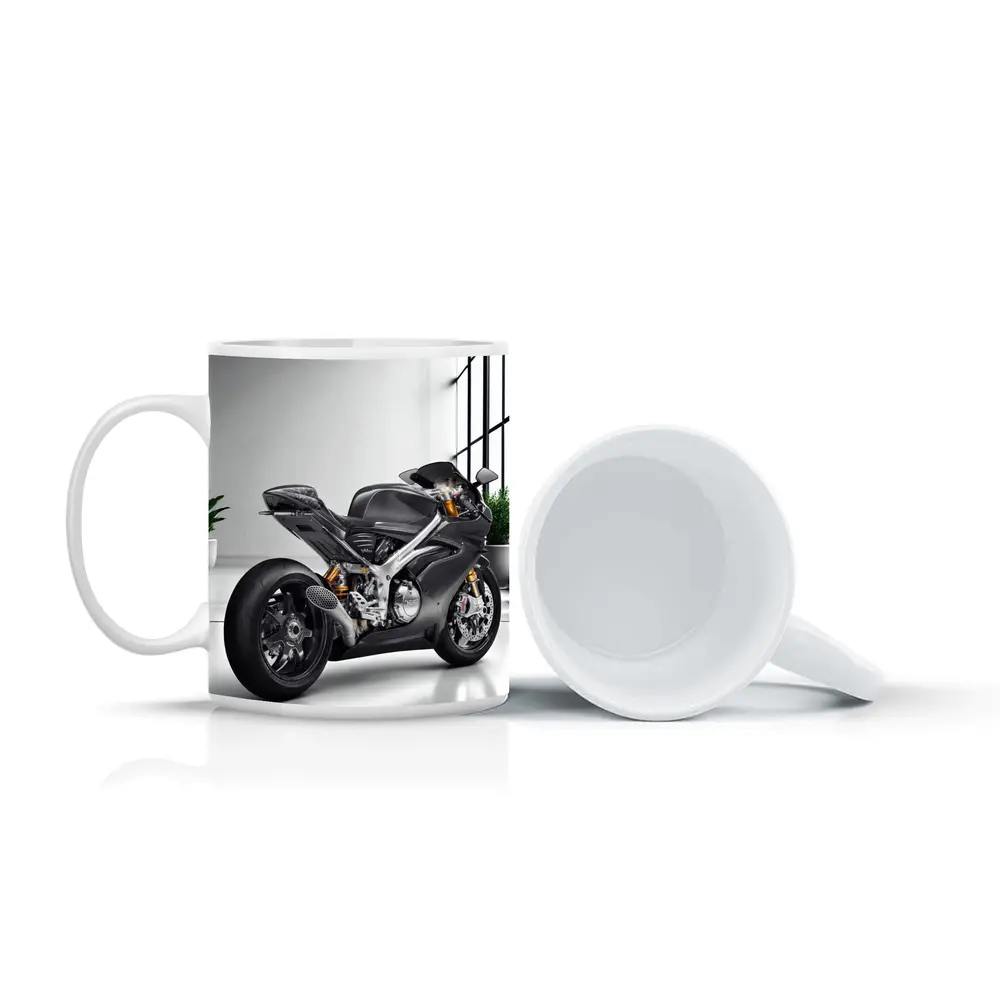 Norton Motorcycle Carbon Gray Minimal Studio – Mugs