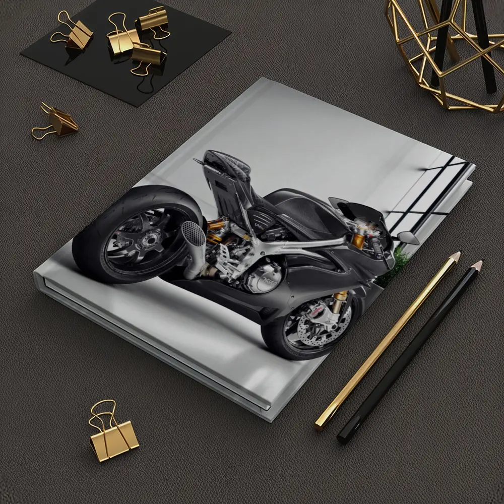 Norton Motorcycle Carbon Gray Minimal Studio – Notebooks