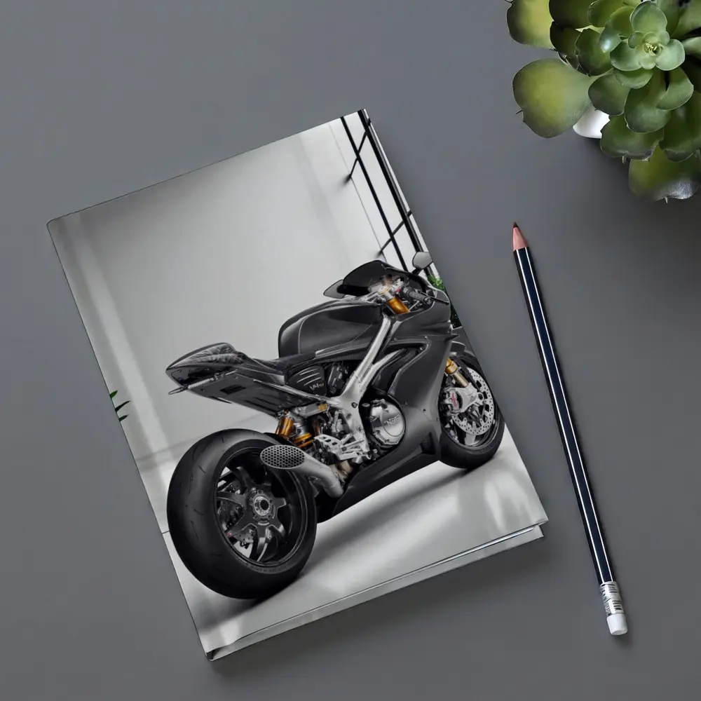 Norton Motorcycle Carbon Gray Minimal Studio – Notebooks