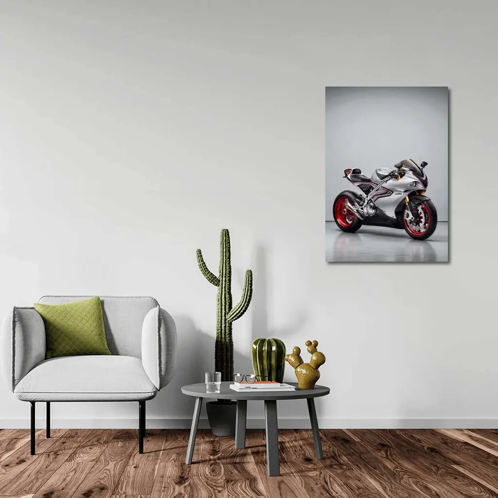 MV Agusta Superbike Silver Studio Shot – Wall Art