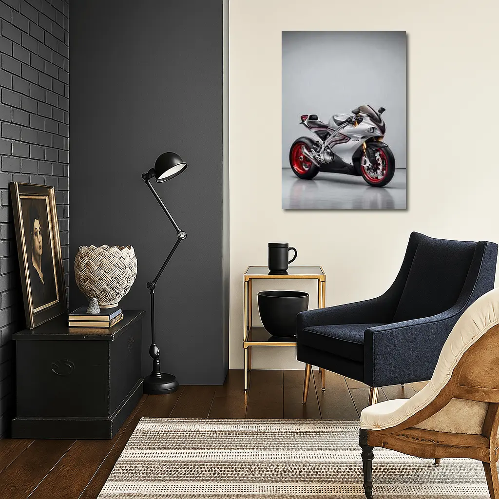 MV Agusta Superbike Silver Studio Shot – Wall Art