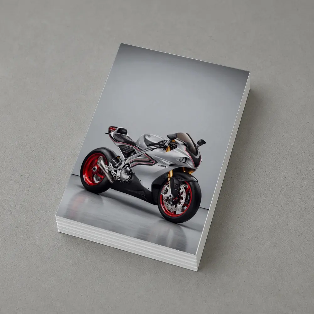MV Agusta Superbike Silver Studio Shot – Postcards