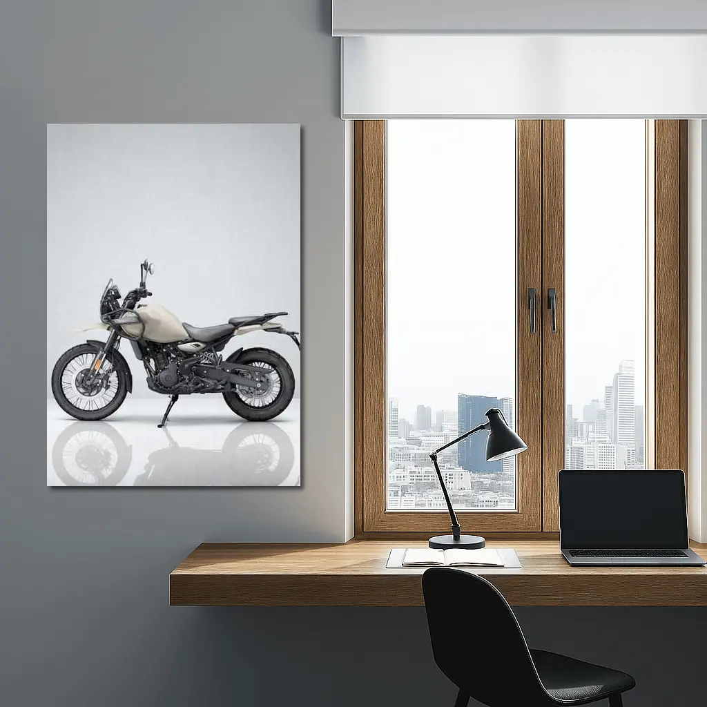 Adventure Dual Sport Bike Sandy Beige Studio – Wall Art