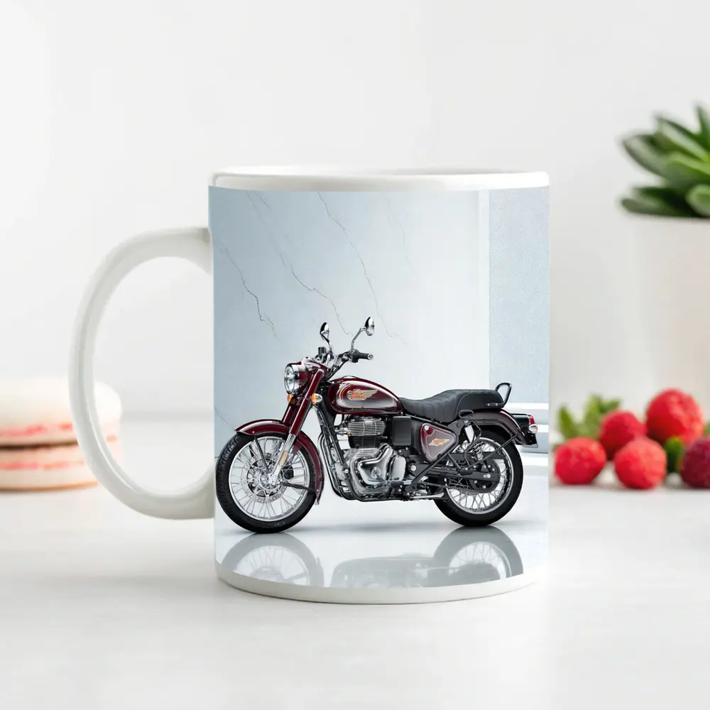 Royal Enfield Bullet Classic Maroon Studio – Mugs