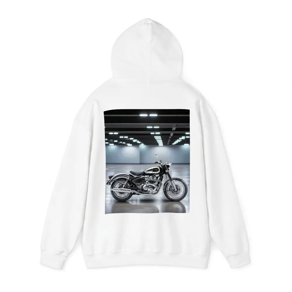 Royal Enfield Classic Black Motorcycle Indoor Studio – Hoodies