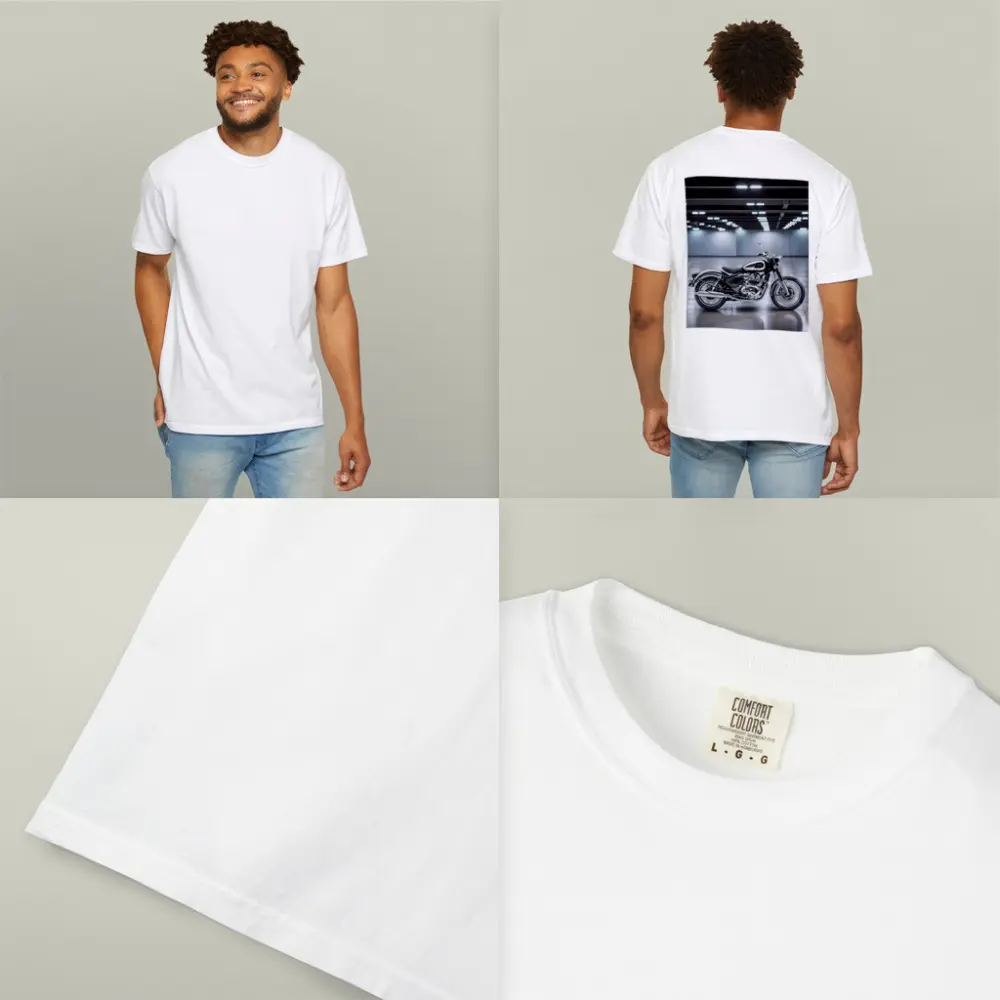 Royal Enfield Classic Black Motorcycle Indoor Studio – T-Shirts