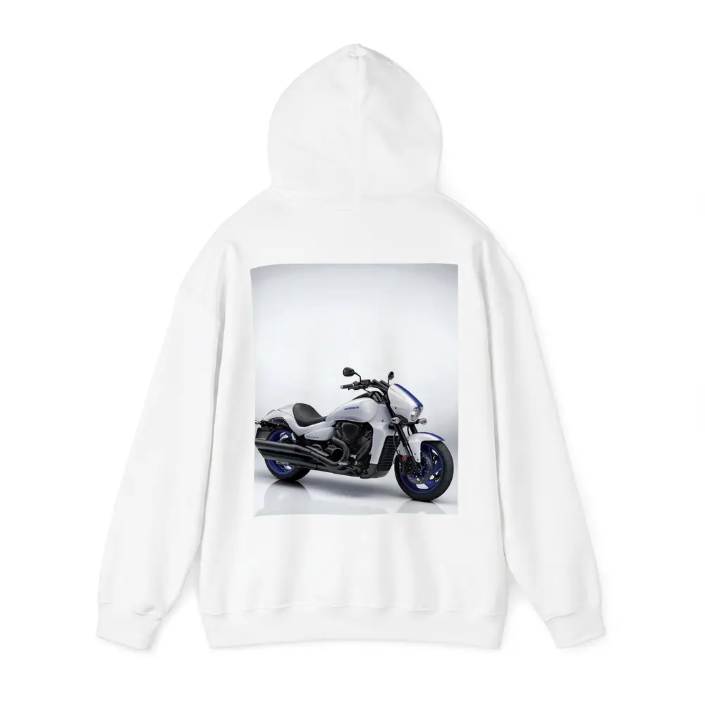 Suzuki Boulevard Cruiser Motorcycle White Blue – Hoodies