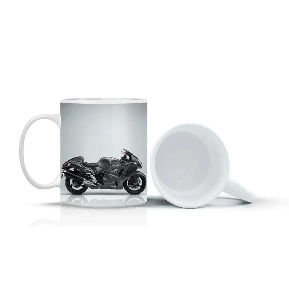 Suzuki Hayabusa Sport Bike Gray Studio – Mugs