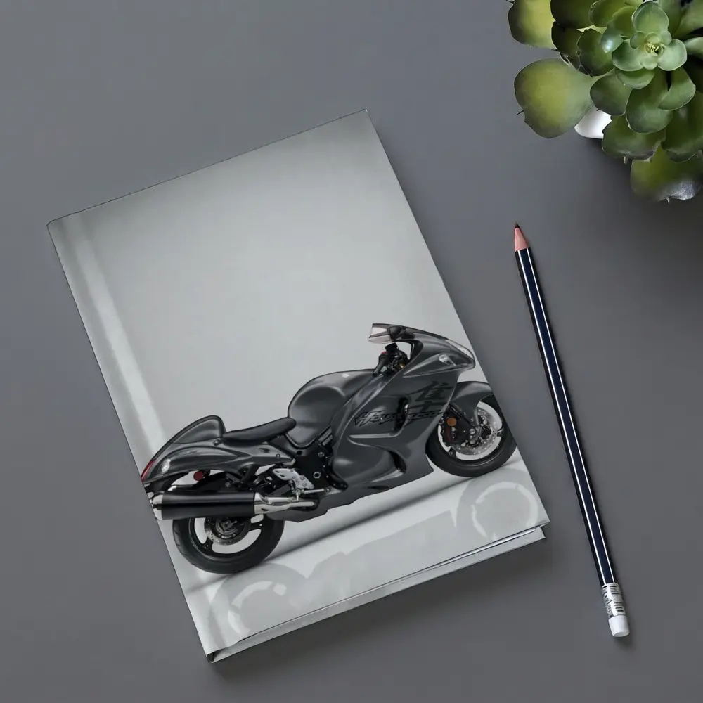 Suzuki Hayabusa Sport Bike Gray Studio – Notebooks