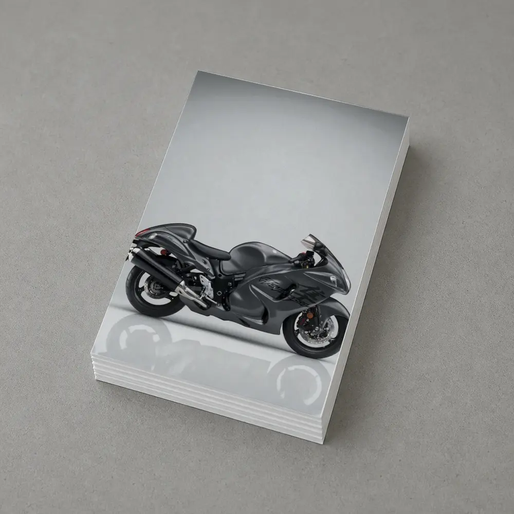 Suzuki Hayabusa Sport Bike Gray Studio – Postcards