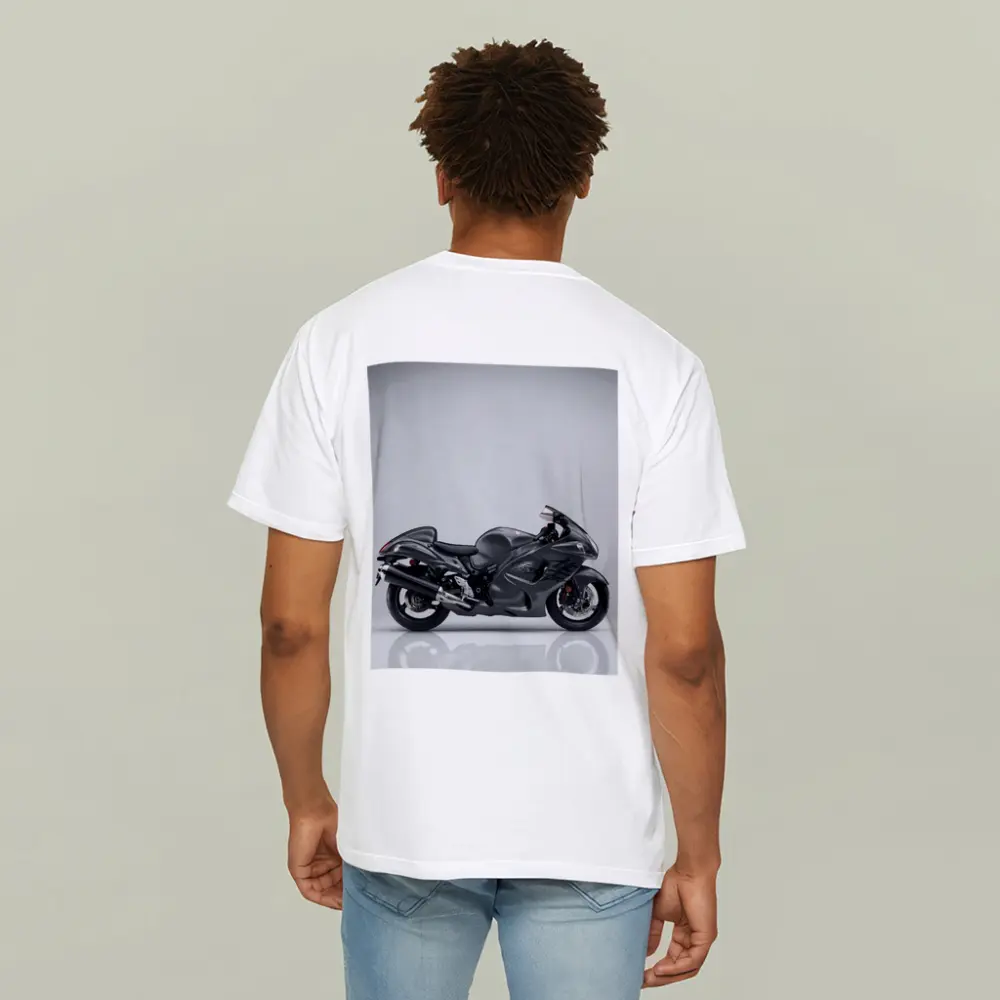 Suzuki Hayabusa Sport Bike Gray Studio – T-Shirts