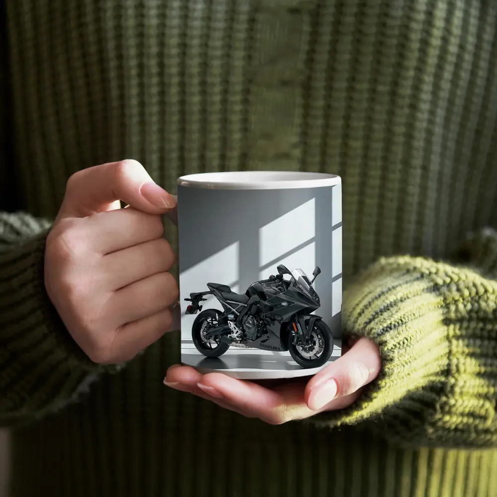 Suzuki Sport Bike Black Minimal Studio – Mugs