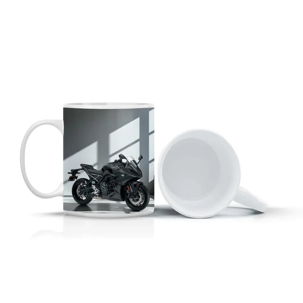 Suzuki Sport Bike Black Minimal Studio – Mugs