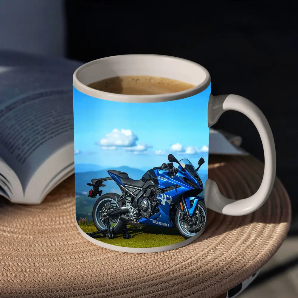 Suzuki GSX Superbike Blue Mountain Landscape – Mugs