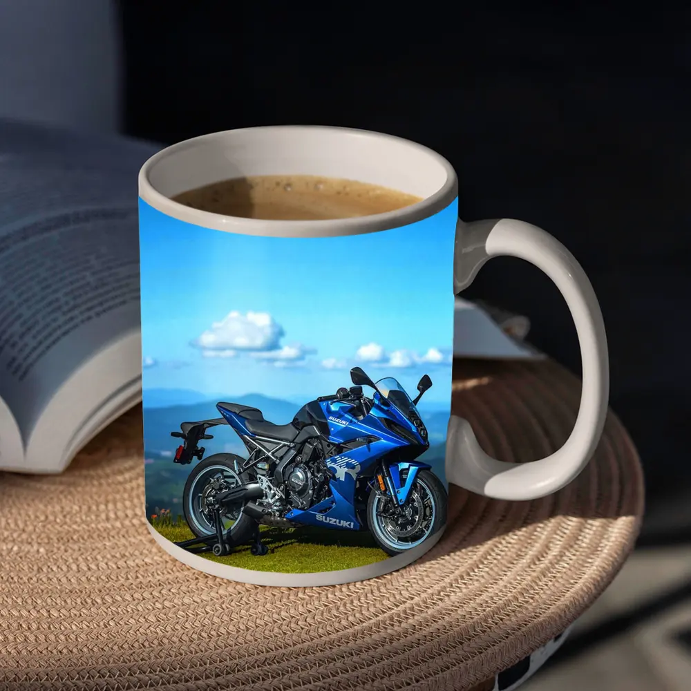 Suzuki GSX Superbike Blue Mountain Landscape – Mugs