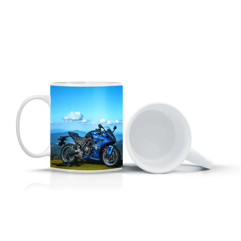 Suzuki GSX Superbike Blue Mountain Landscape – Mugs