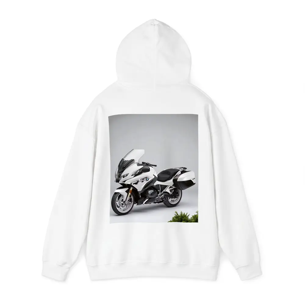 BMW R1250RT Touring Motorcycle White Studio – Hoodies
