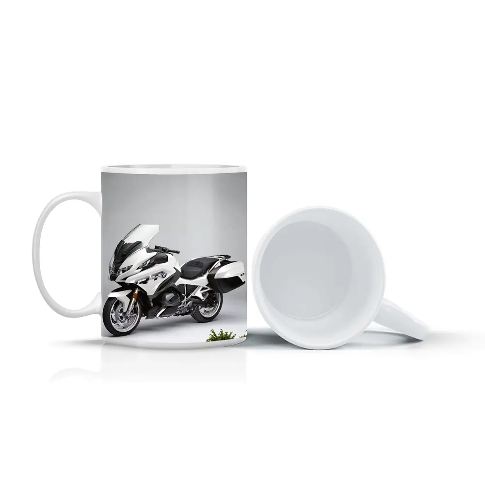 BMW R1250RT Touring Motorcycle White Studio – Mugs