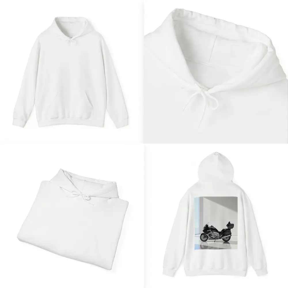 BMW Touring Motorcycle Black Minimal Studio – Hoodies