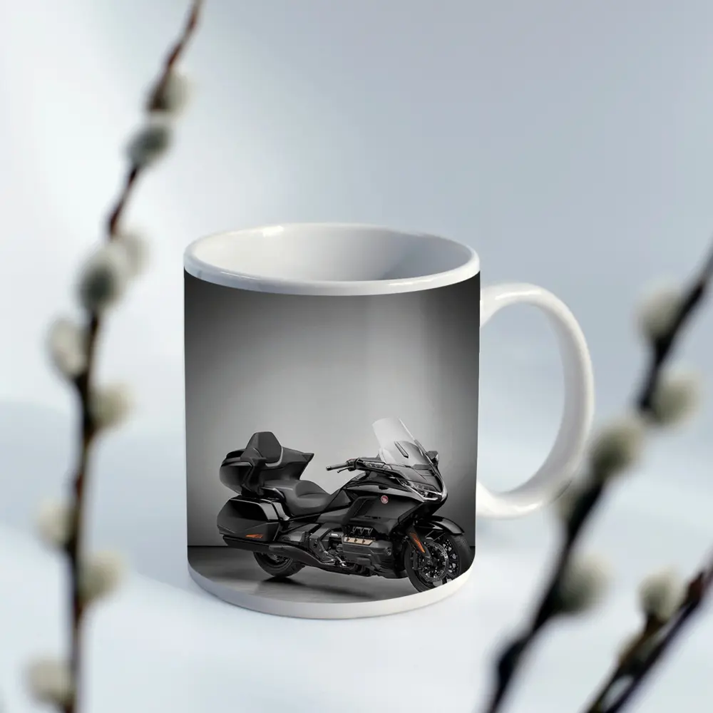 Honda Gold Wing Touring Motorcycle Gray Studio – Mugs