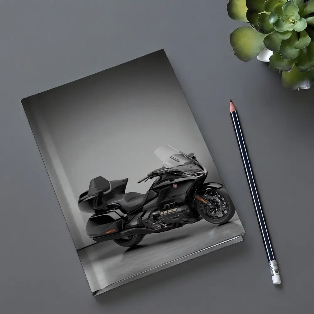 Honda Gold Wing Touring Motorcycle Gray Studio – Notebooks