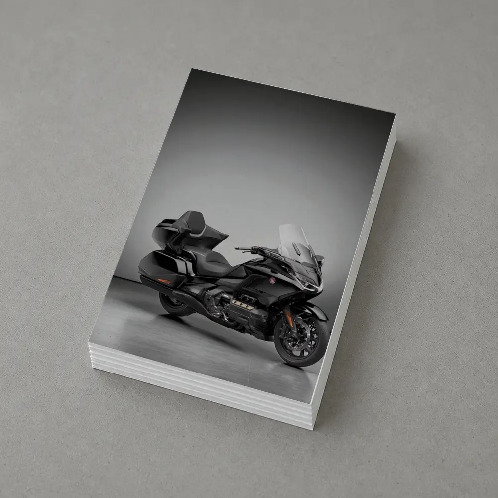 Honda Gold Wing Touring Motorcycle Gray Studio – Postcards
