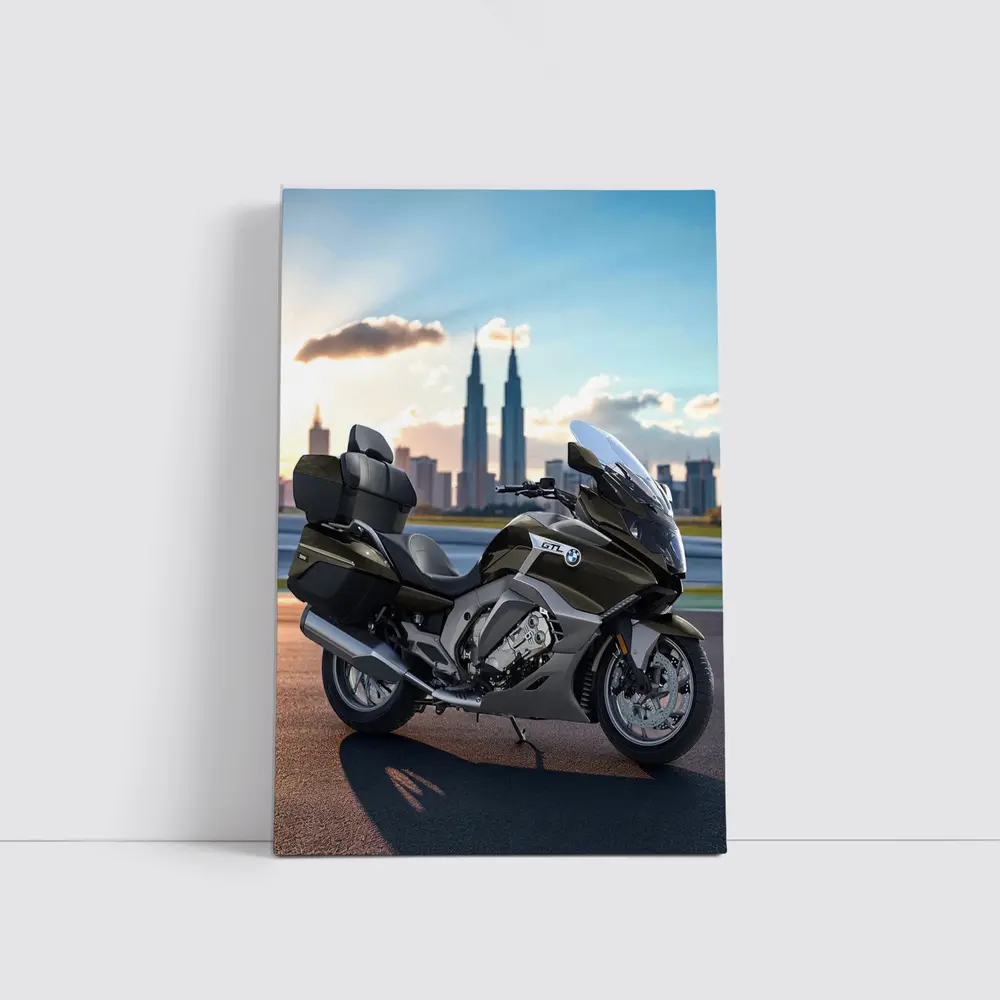 BMW K1600 GTL Touring Motorcycle City Skyline – Wall Art