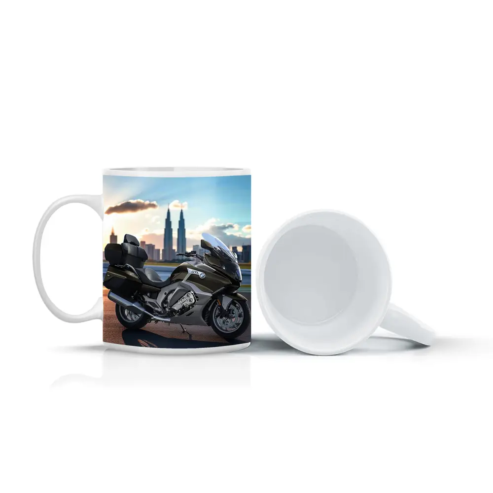 BMW K1600 GTL Touring Motorcycle City Skyline – Mugs