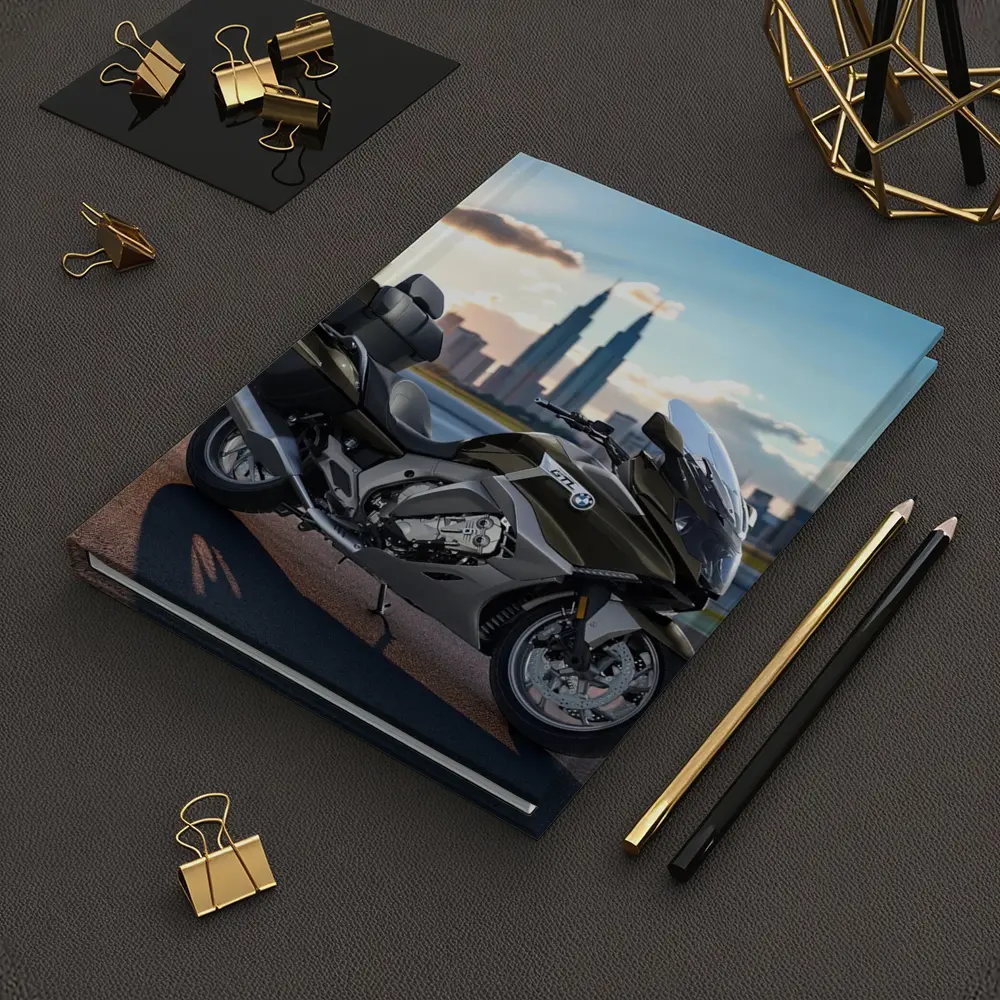 BMW K1600 GTL Touring Motorcycle City Skyline – Notebooks