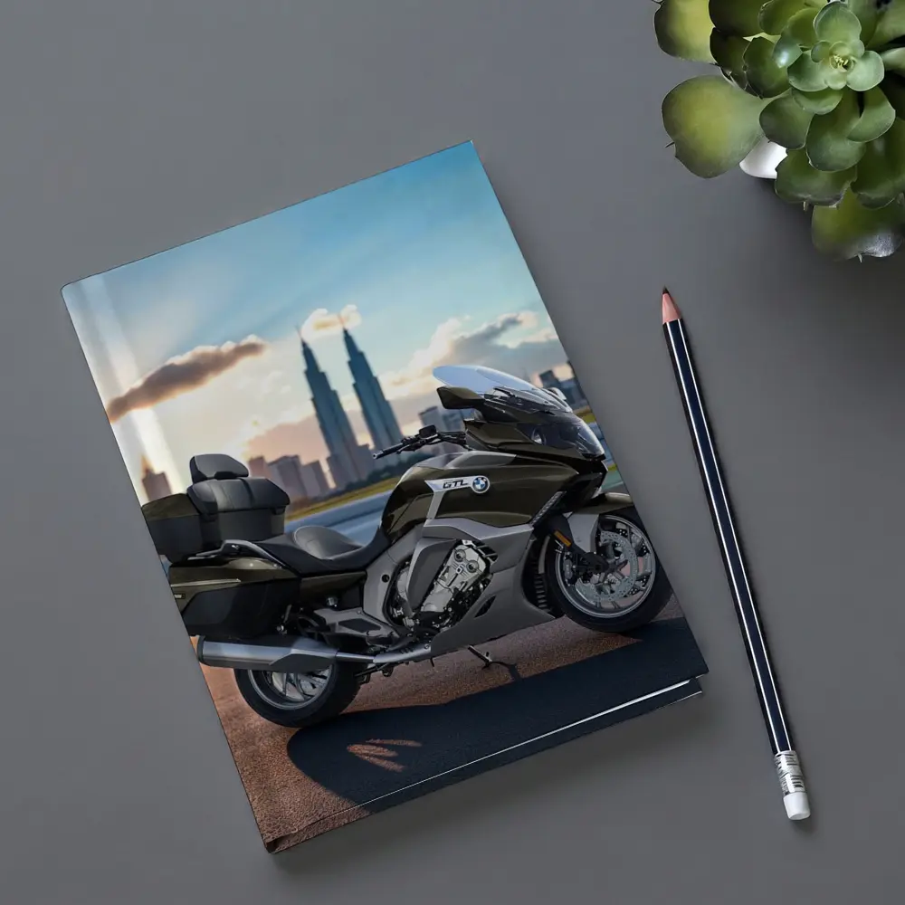 BMW K1600 GTL Touring Motorcycle City Skyline – Notebooks