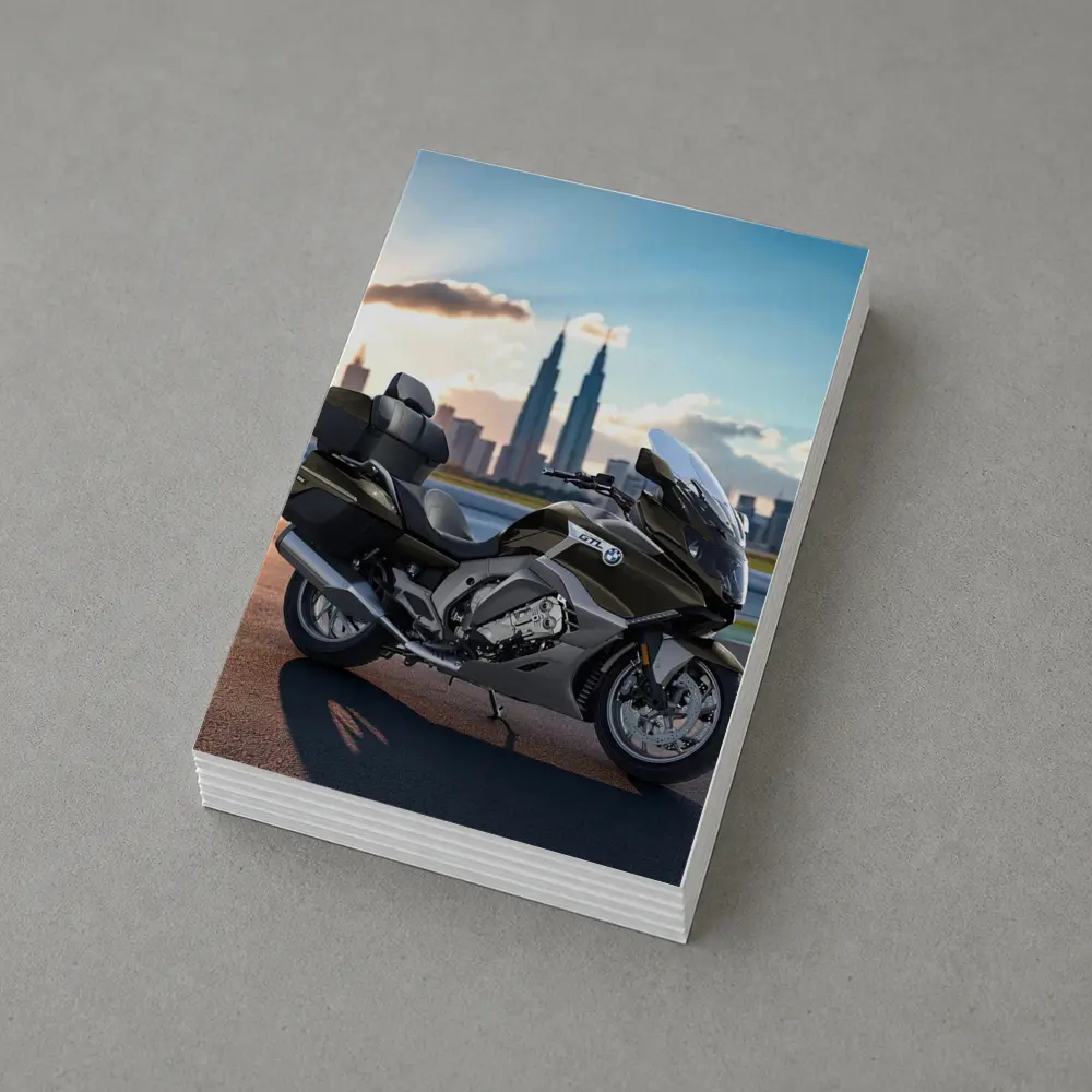 BMW K1600 GTL Touring Motorcycle City Skyline – Postcards