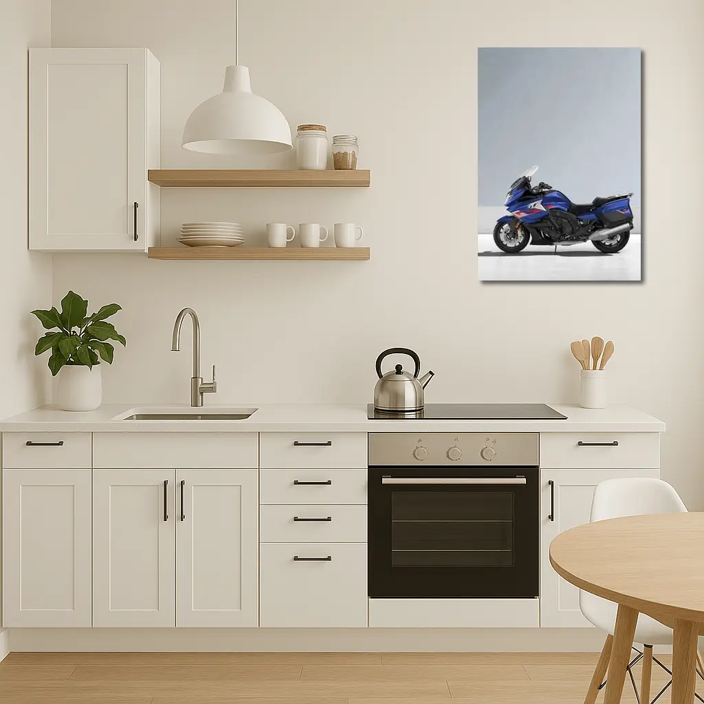 BMW Touring Motorcycle Blue Gray Studio – Wall Art