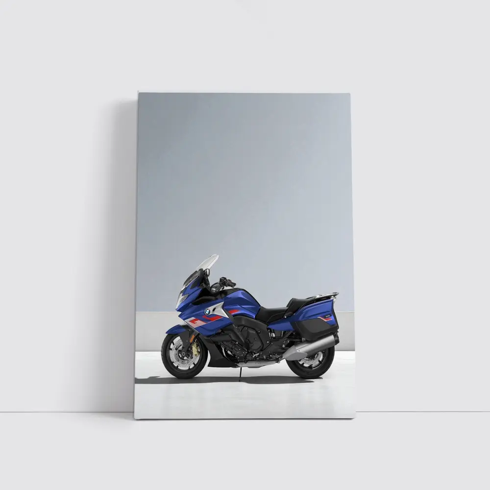 BMW Touring Motorcycle Blue Gray Studio – Wall Art