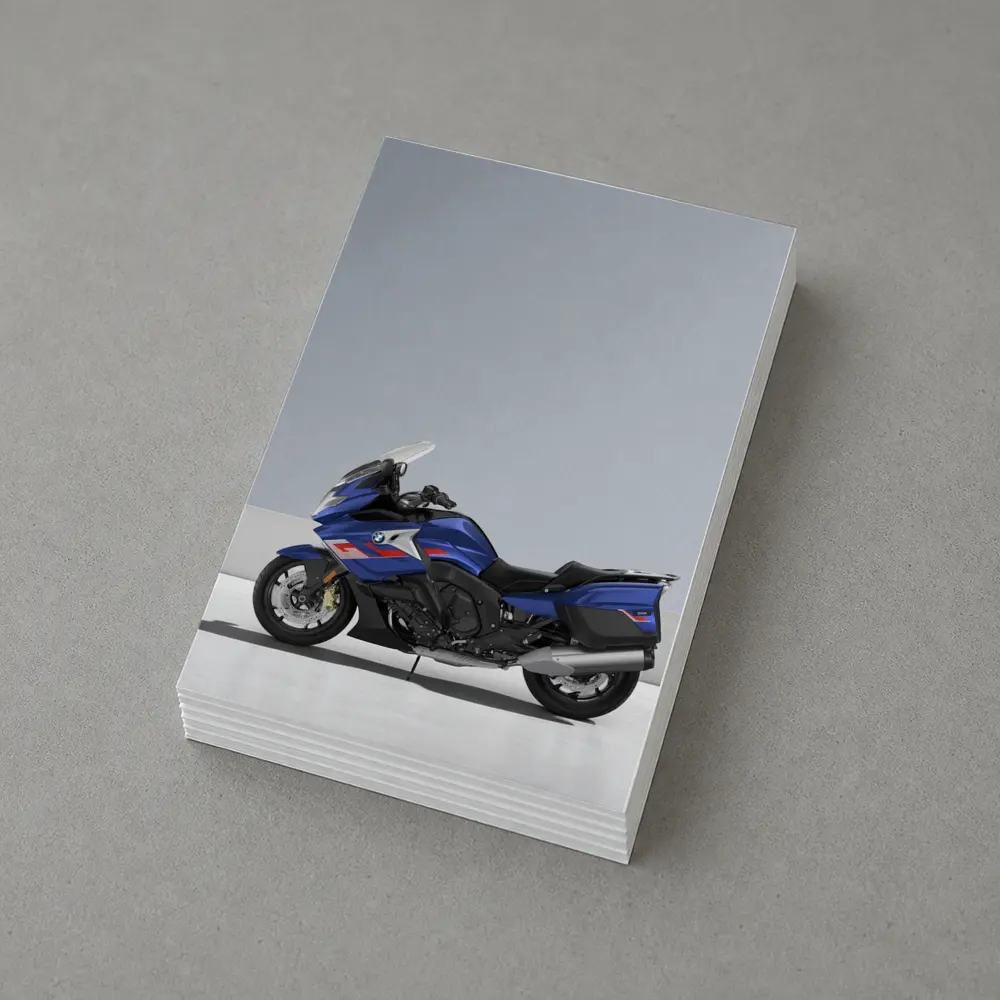 BMW Touring Motorcycle Blue Gray Studio – Postcards