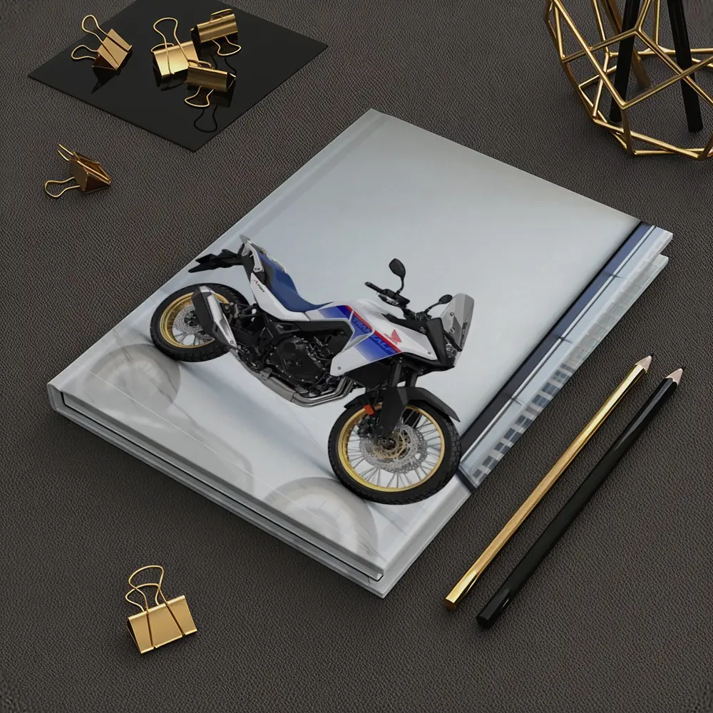 Honda Africa Twin Adventure Motorcycle White Studio – Notebooks