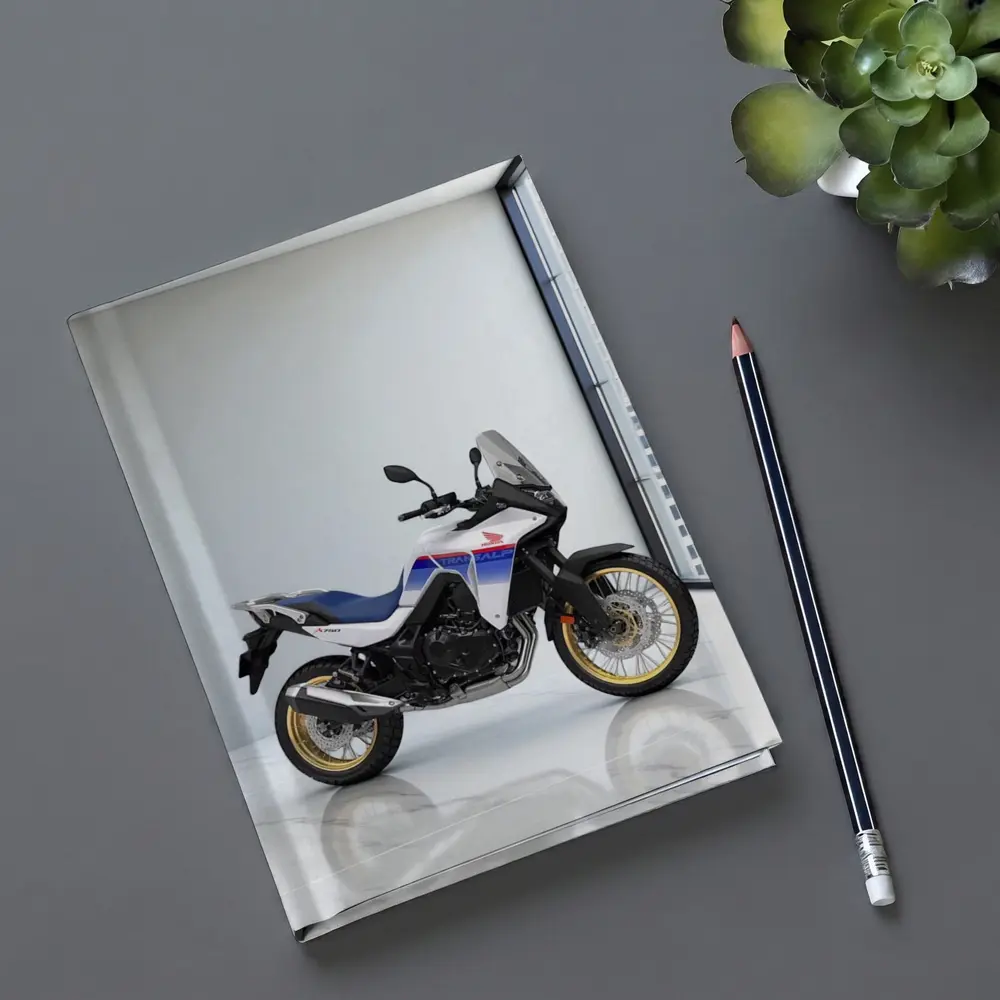 Honda Africa Twin Adventure Motorcycle White Studio – Notebooks