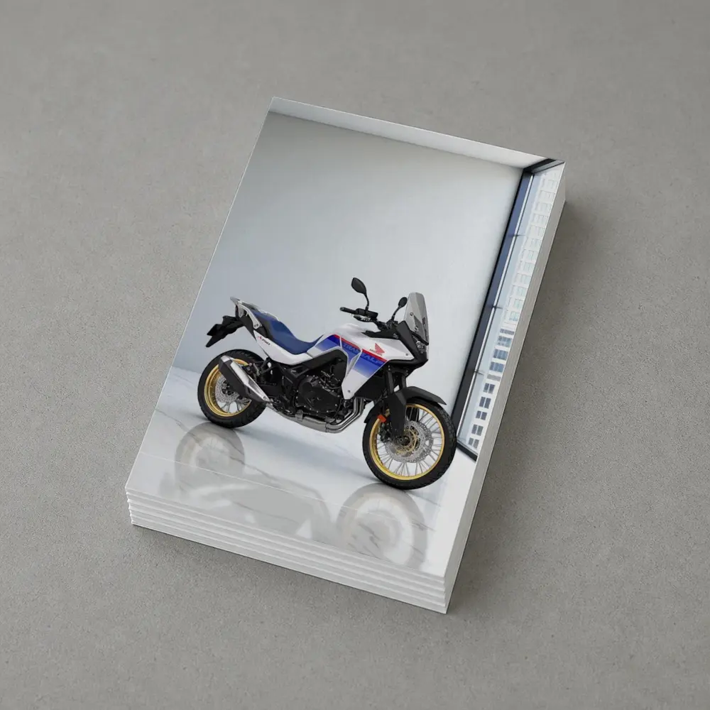 Honda Africa Twin Adventure Motorcycle White Studio – Postcards