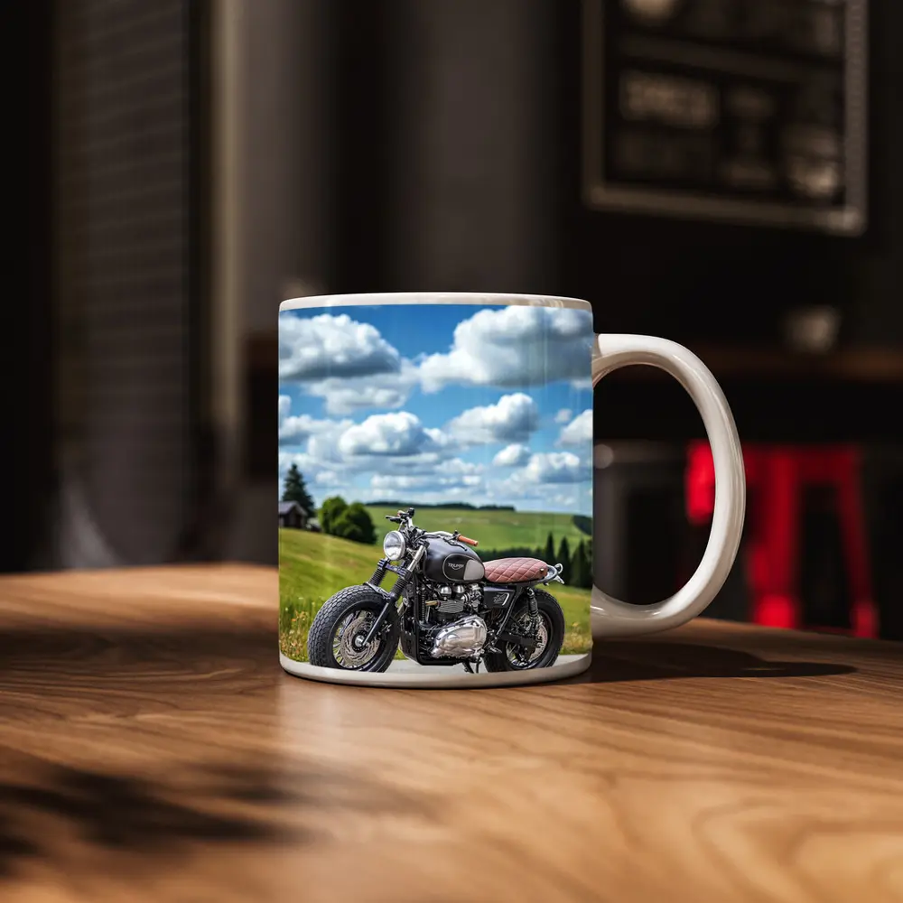 Triumph Bonneville Cafe Racer Green Hills – Mugs