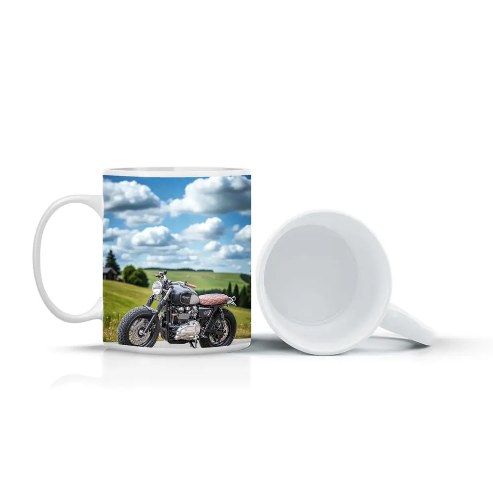 Triumph Bonneville Cafe Racer Green Hills – Mugs