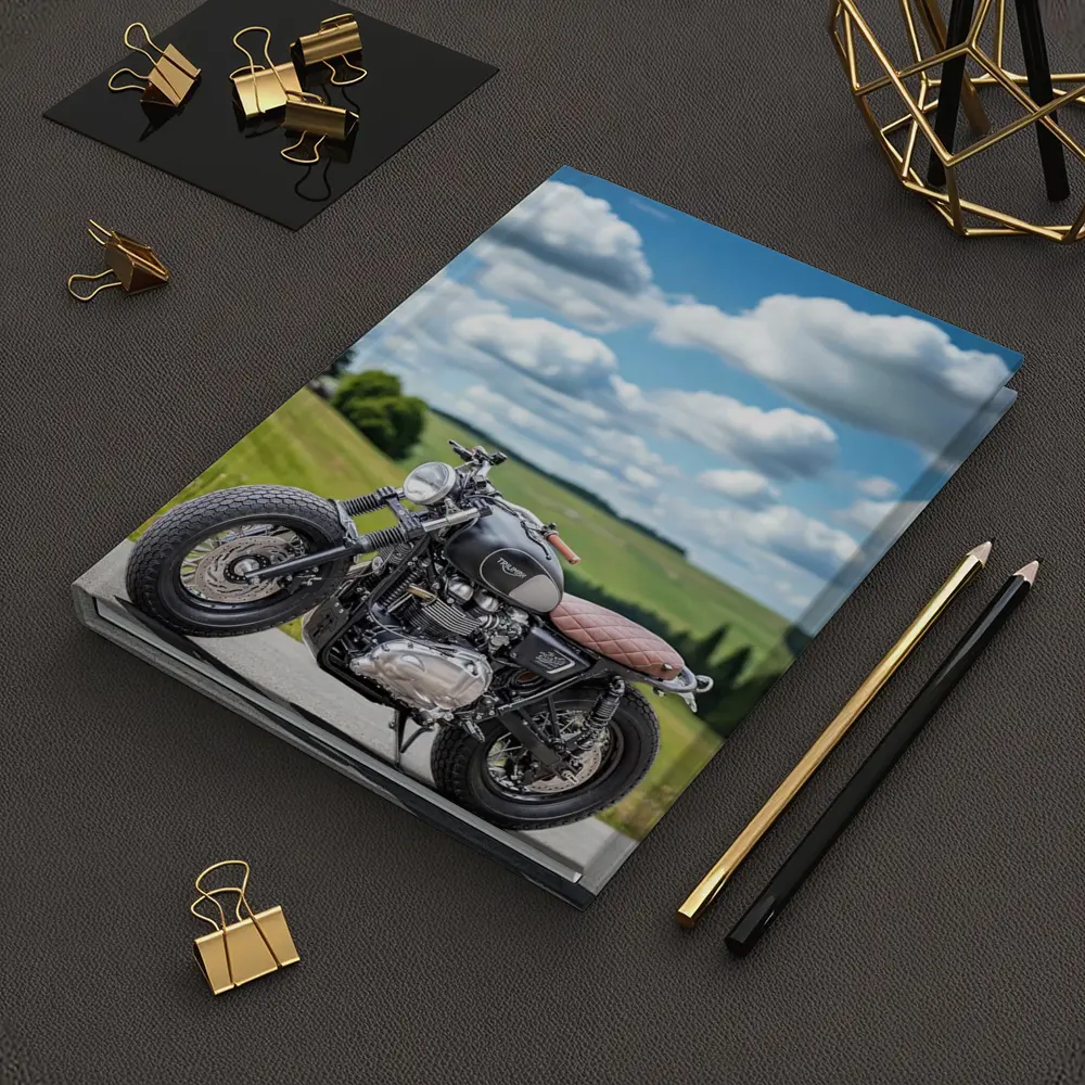 Triumph Bonneville Cafe Racer Green Hills – Notebooks