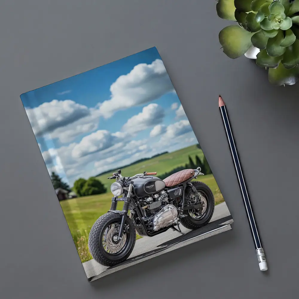 Triumph Bonneville Cafe Racer Green Hills – Notebooks