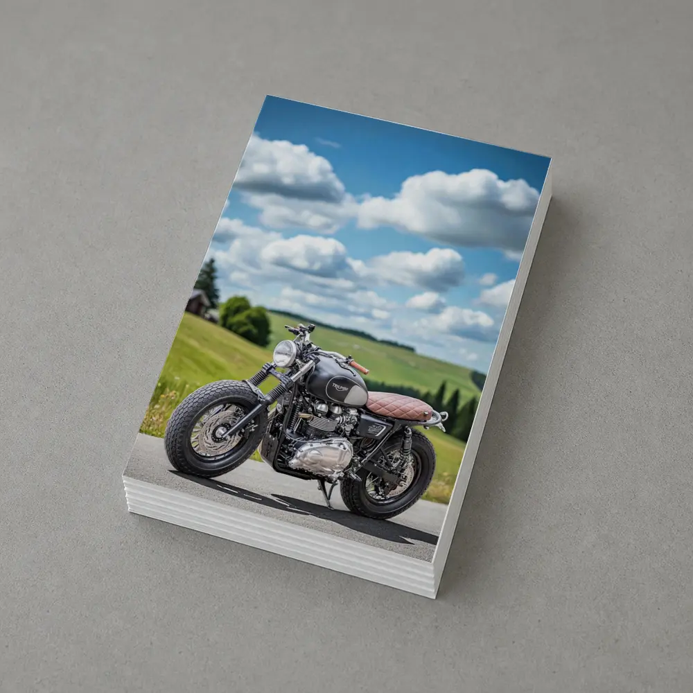 Triumph Bonneville Cafe Racer Green Hills – Postcards