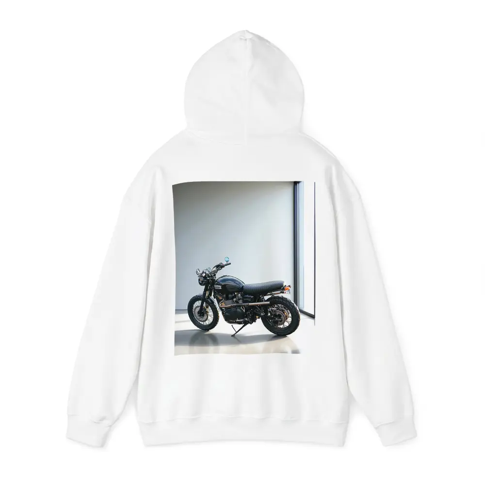 Black Triumph Scrambler Motorcycle Minimal Room – Hoodies
