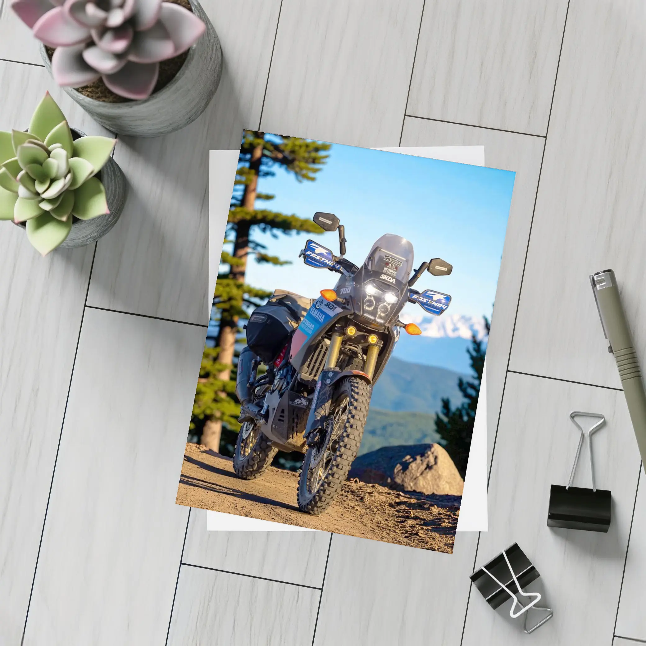 Yamaha Tenere Adventure Bike Mountain Trail – Postcards