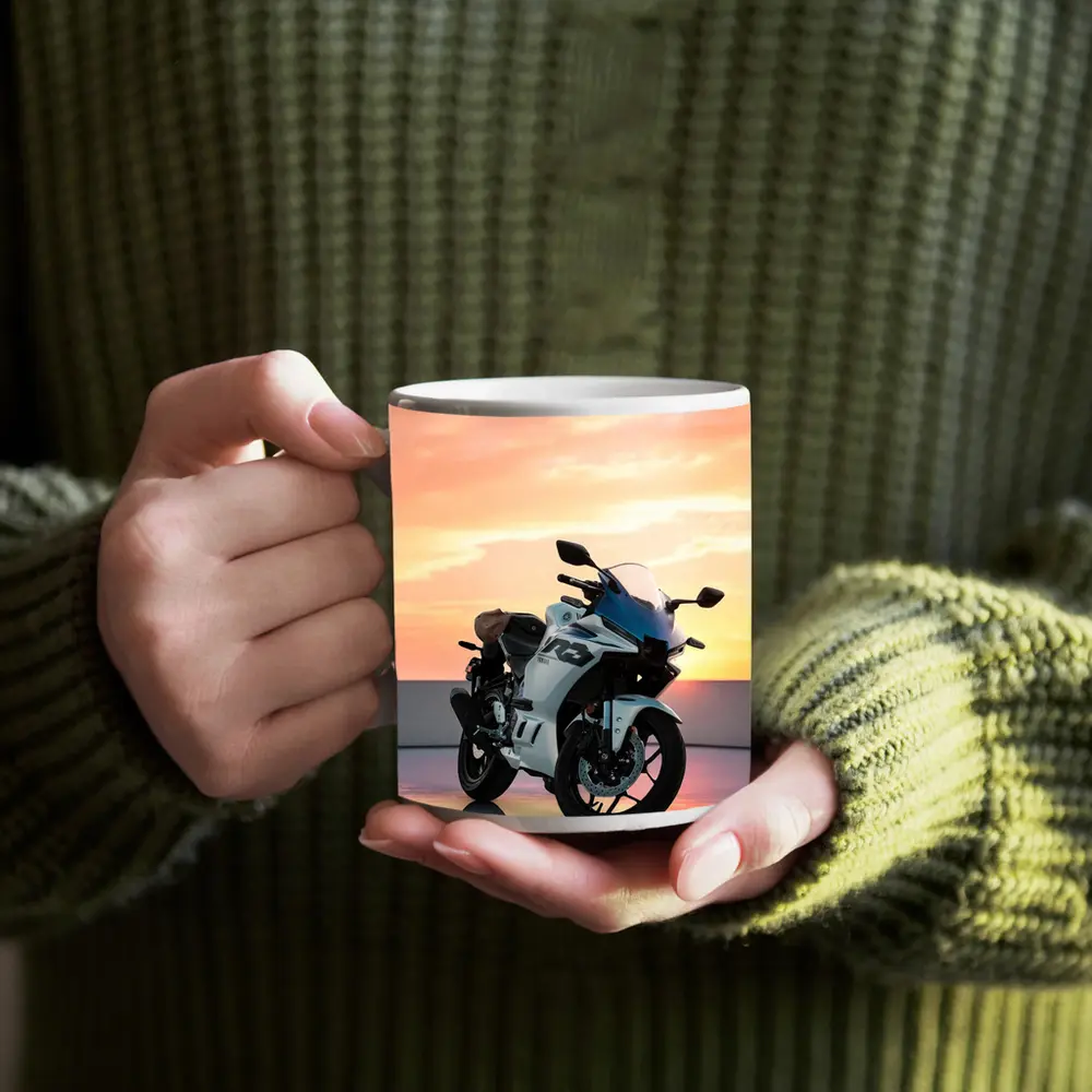 Yamaha R3 Sport Bike Sunset Sky – Mugs