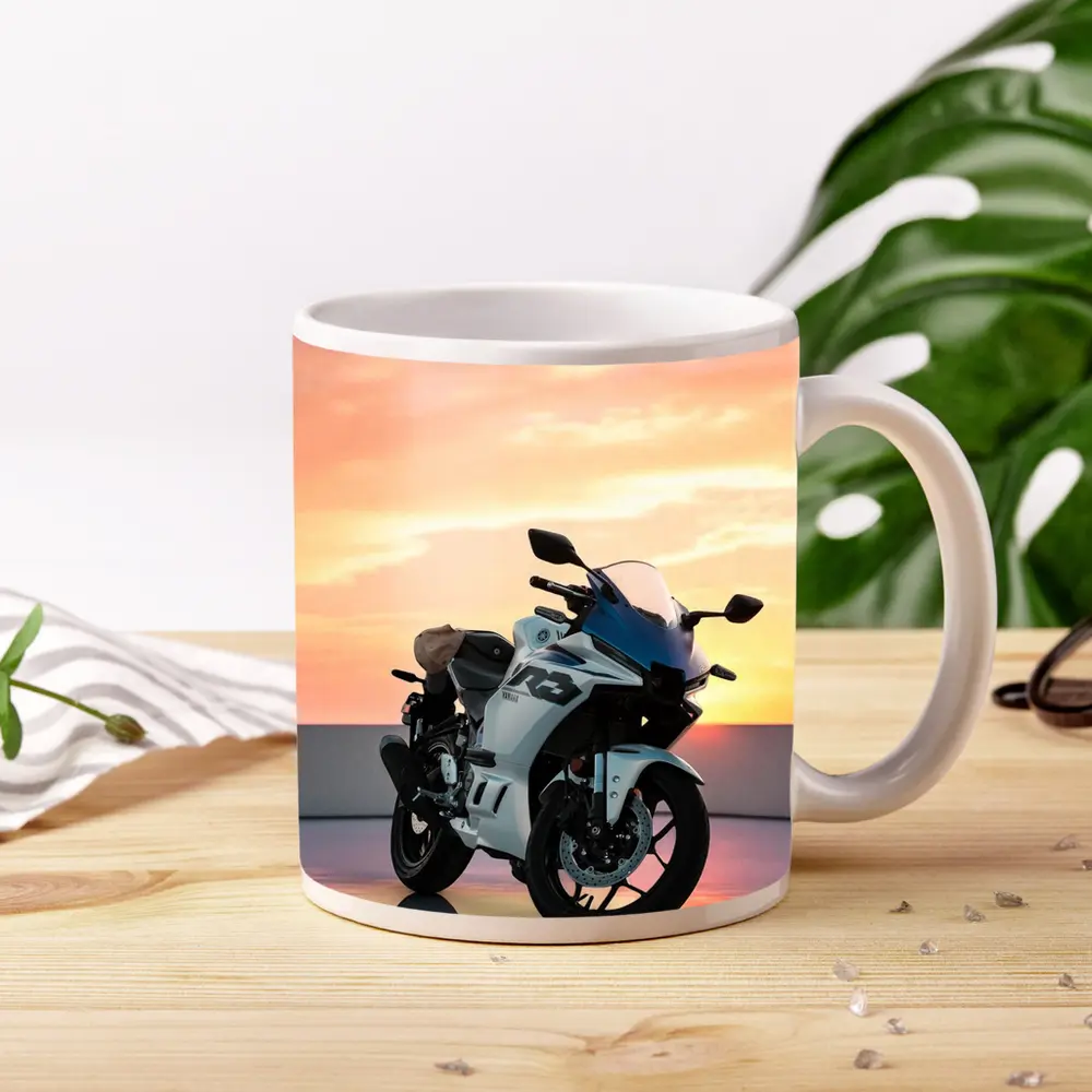 Yamaha R3 Sport Bike Sunset Sky – Mugs